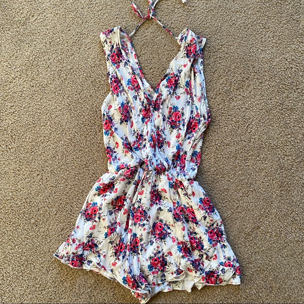 Cutest Tea n Rose Los Angeles Floral Romper
